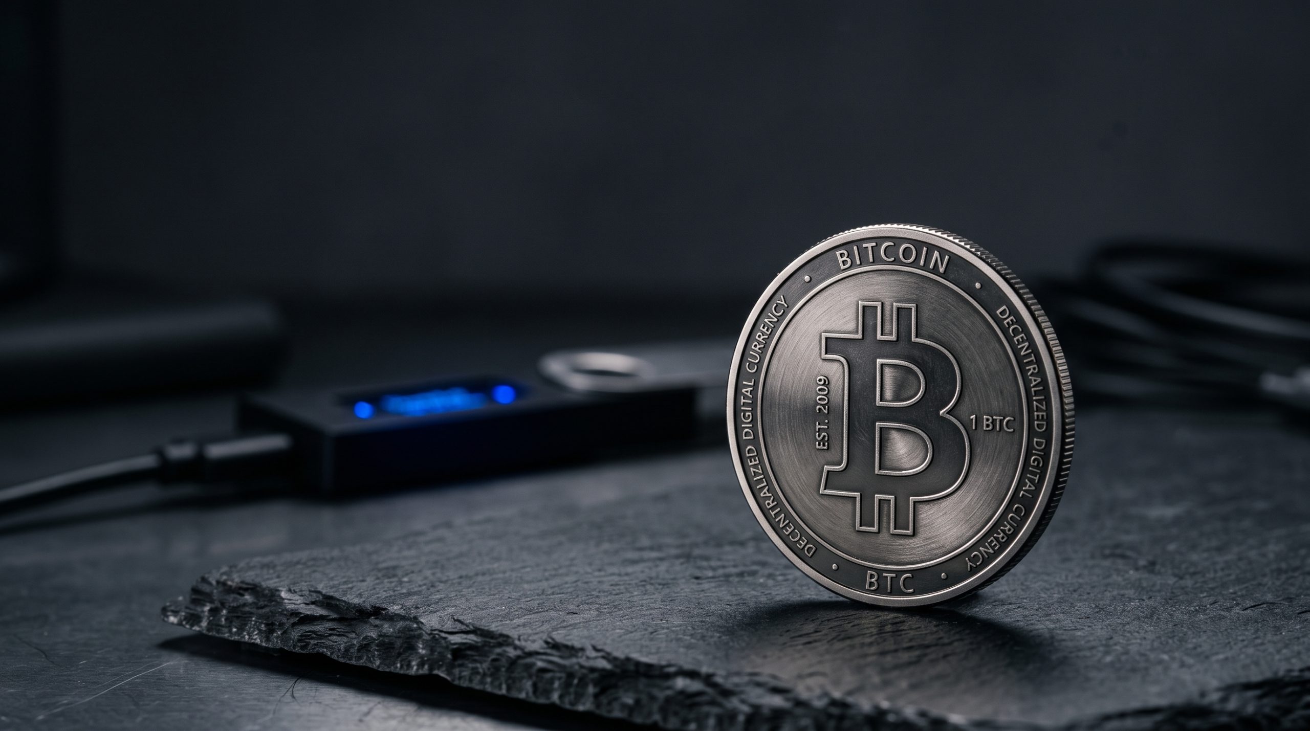 A secure digital wallet with a shield and lock symbol representing safe cryptocurrency storage