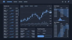 Uphold exchange platform interface showing multi-asset trading dashboard
